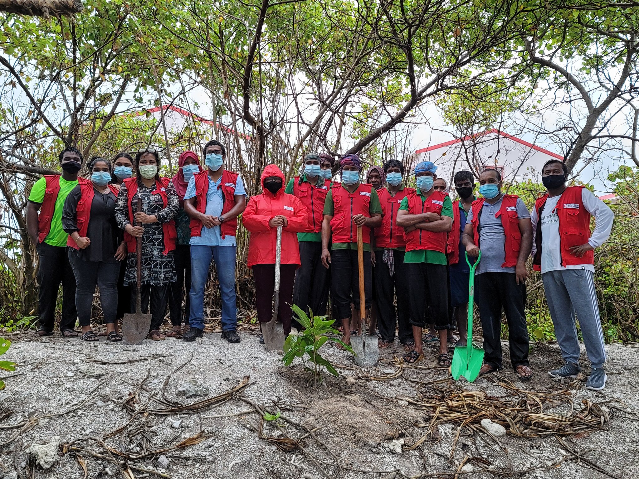 Team of volunteers in Addu City.